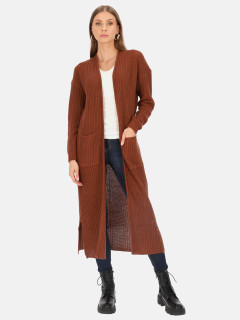  Długi kardigan damski z kieszeniami Eye For Fashion Verite