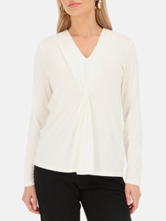  Biała bluzka z wiskozy z przewiązaniem Tinta Catrina