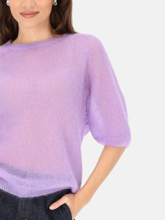  Fioletowy sweter moherowy damski L'AF Era