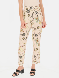  Wzorzyste letnie spodnie z wiskozy L'AF Alara