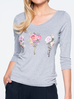  Bluzka z kwiatowym nadrukiem L'AF Franci