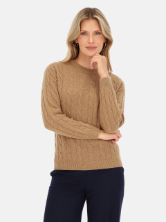  Camelowy sweter damski z wełną i kaszmirem L’AF Lisa