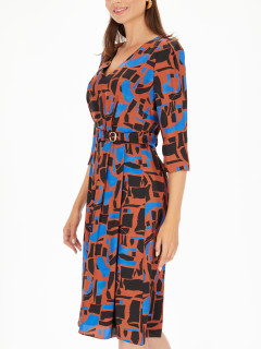  Wzorzysta sukienka midi Potis & Verso Milana