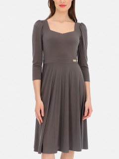  Szara sukienka rozkloszowana midi L'AF Santana