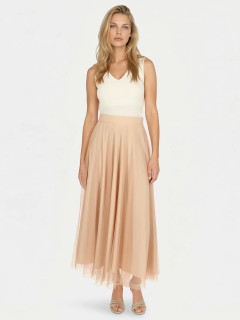  Beżowa tiulowa spódnica midi L’AF Bet