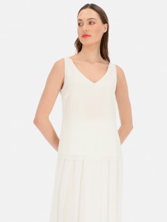  Biały top dwuwarstwowy o luźnym kroju L'AF Taliana