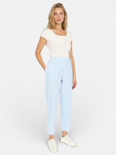  Błękitne chinosy damskie z elastycznym pasem Potis and Verso Ben