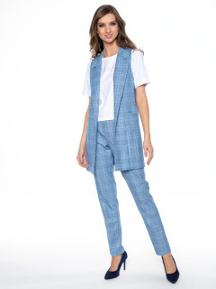  Długa kamizelka w kratę Potis & Verso Orchidea