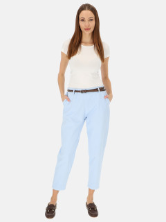  Bawełniane spodnie chinosy damskie błękitne L’AF Fila