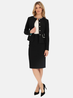  Taliowana czarna marynarka damska L'AF Kori