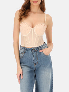  Elegancki beżowy modelujący gorset L'AF Gaja