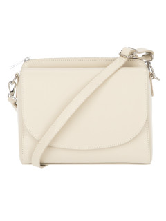  Kremowa skórzana torebka damska crossbody L’AF