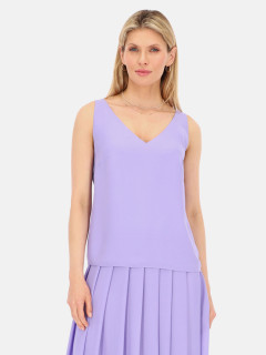  Fioletowy top dwuwarstwowy o luźnym kroju L'AF Taliana