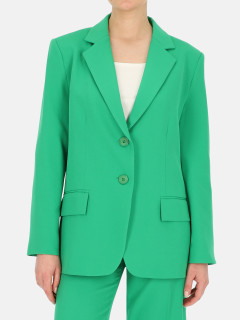  Zielona marynarka damska z klasycznymi klapami EyeForFashion