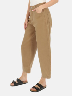  Karmelowe jeansy slouchy z wysokim stanem damskie L’AF Noemi