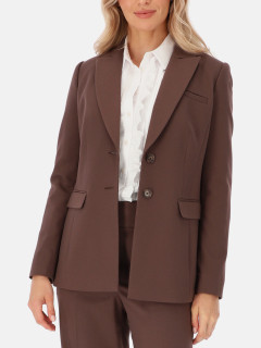  Brązowa marynarka damska elegancka biznesowa Potis & Verso Selma