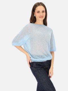  Błękitny sweter moherowy damski L'AF Era