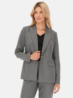  Szara dopasowana marynarka z wiskozą Potis & Verso Pilar