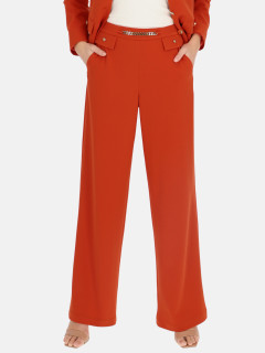  Eleganckie dzianinowe spodnie z prostą nogawką L'AF Uno