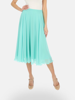  Miętowa spódnica rozkloszowana midi L'AF Dori