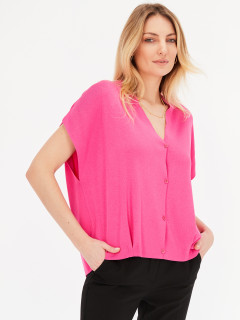  Dzianinowy kardigan damski z zakładkami Escorpion