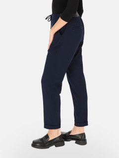  Granatowe spodnie z ozdobną gumką w pasie L'AF Liberty