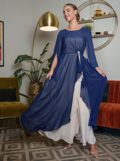  Granatowo-kremowa sukienka wieczorowa Potis & Verso Devika