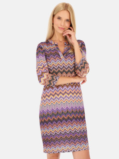  Dzianinowa sukienka w zygzaki Smashed Lemon 24654