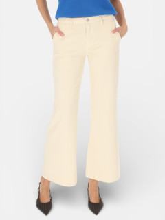  Bawełniane jeansy damskie kremowe L'AF Charli