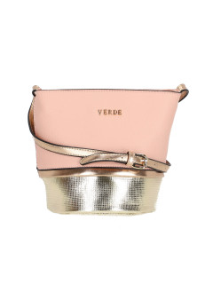  Różowa torebka z tłoczonym logo Verde