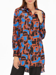  Koszulowa wzorzysta tunika Potis & Verso Milana