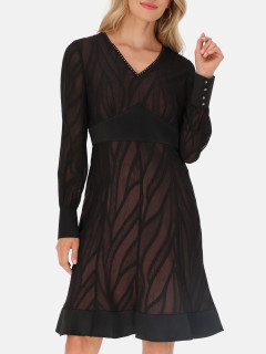  Czarna sukienka midi z cyrkoniami Potis & Verso Marzena