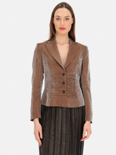 Brązowa marynarka damska Potis & Verso Martyna