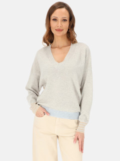 Szary sweter damski z wełną i kaszmirem L'AF Rosa