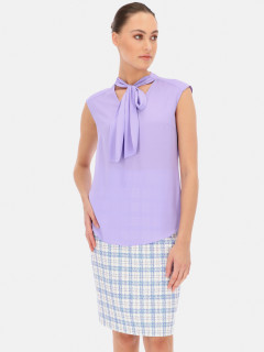  Jasnofioletowa bluzka z szarfą L'AF Madonna