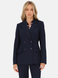 Elegancka marynarka damska granatowa dwurzędowa L’AF Uma