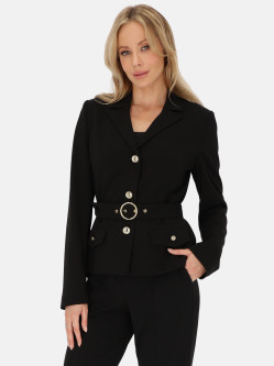 Czarna marynarka damska z paskiem L’AF Lorin