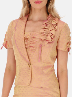 Elegancki żakiet z marszczeniami Potis & Verso Rosana