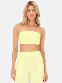 Top damski wiązany na szyi z wiskozy EyeForFashion