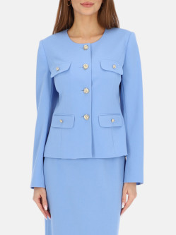 Niebieska marynarka damska z ozdobnymi guzikami L'AF Bella