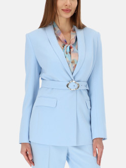 Błękitna elegancka marynarka damska L'AF Arleta