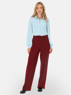 Bordowe spodnie damskie wide-leg L’AF Lorin