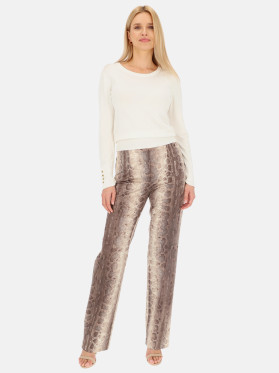 Spodnie damskie z motywem skóry węża Potis & Verso Giulia