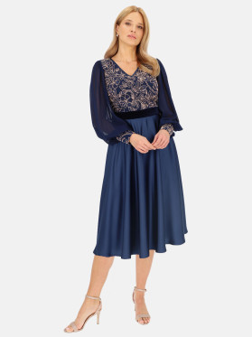 Granatowa sukienka wizytowa Potis & Verso Leonarda