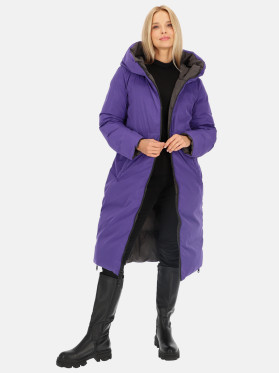 Dwustronny płaszcz damski z kapturem Rino & Pelle Keila