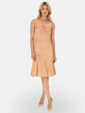 Elegancka sukienka z marszczeniem z przodu Potis & Verso Rosana