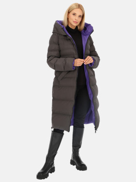 Dwustronny płaszcz damski z kapturem Rino & Pelle Keila