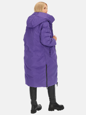 Dwustronny płaszcz damski z kapturem Rino & Pelle Keila