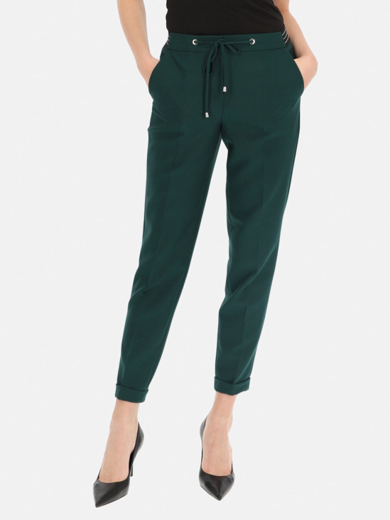  Zielone spodnie damskie z gumką w pasie L'AF Liberty