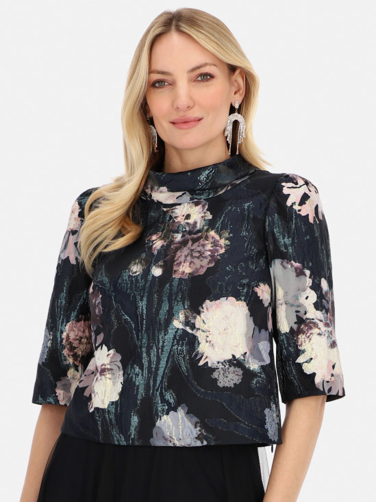  Wizytowa bluzka damska z kwiatowym motywem L’AF Gamma